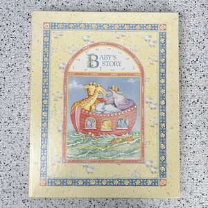 Vintage 90s C.R. Gibson Baby's Story Noah's Ark Memory Album Keepsake Book